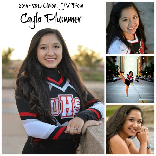 #MeetUJVP Cayla Plummer! She is a Soph &amp; in Dancing/Pom for 4 yrs. DidUKnow? Was born in AR &amp; is scared of heights