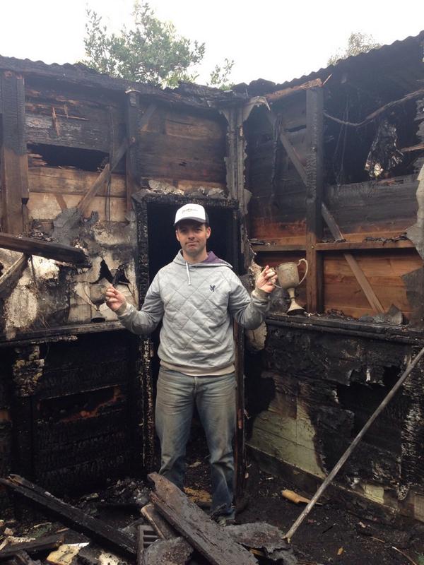 Our family home burnt down Sunday night.Everyone is ok &amp; life is more important than possessions, can win more cups.