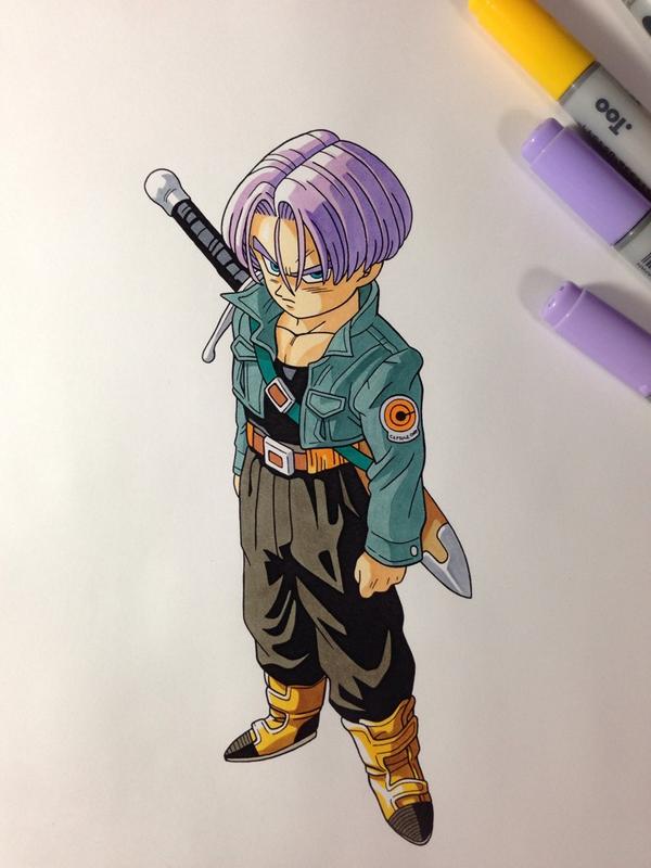 徳田有希 完成です ドラゴンボールのトランクス描きました Http T Co 7jfrboxa0s Twitter