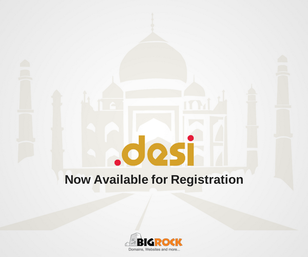 BigRock's tweet photo. Grab your awesome .DESI domain name now @ http://t.co/r6xbghx4jZ #domains #newgtlds #dotdesi http://t.co/5CSGB6mKjF