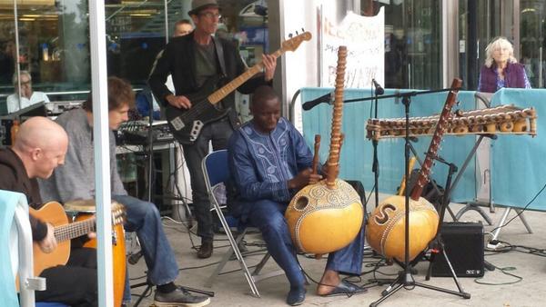 African Caribbean market gig at the forum.