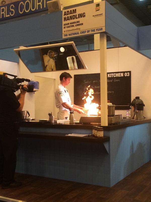 FavouriteTables's tweet photo. 45 minutes gone at #NCOTY and things are hotting up for @AH_Caxton http://t.co/pFdIW75TZR