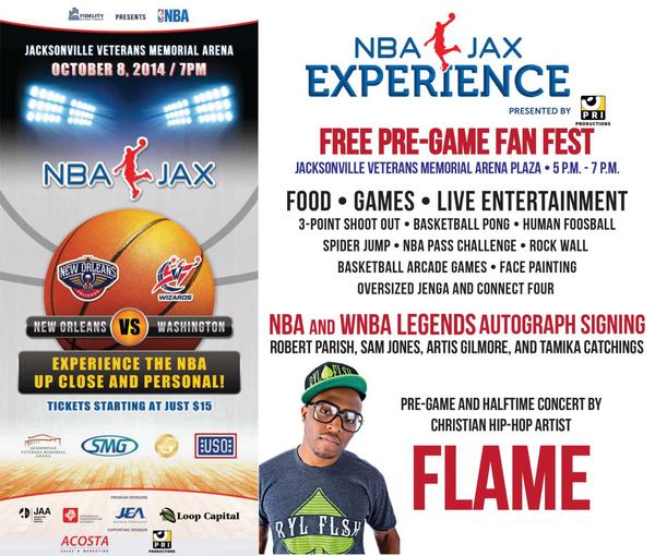 CityofJaxEvents's tweet photo. NBA in Jax Experience! FREE pre-game fan fest from 5-7 p.m. tomorrow!
#NBAinJax #jaxhappenings http://t.co/kBaexR3LJn