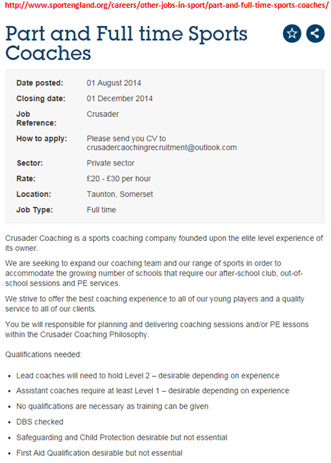 StudyHuishSport's tweet image. Part-time #coaching positions available in Taunton with Crusader Coaching #cvdevelopment