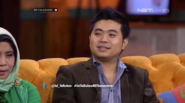 mdtvindonesia's tweet photo. Andre Surya dia seorang animator asal Indonesia yg ikt membuat film Transformers dan Iron Man @Ini_Talkshow http://t.co/zOAIwvw2cE