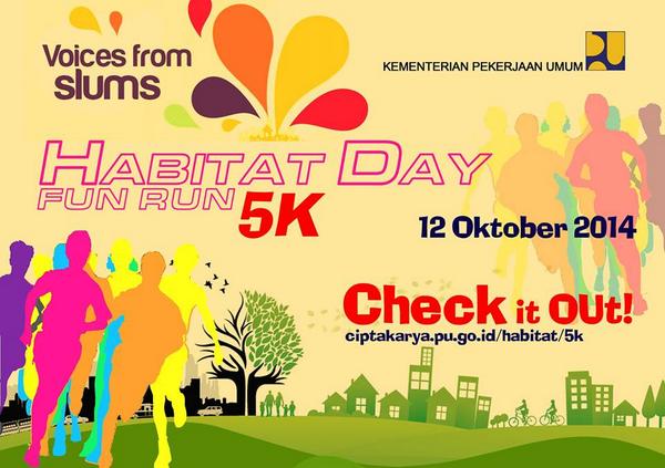 IATPI's tweet photo. Acara Hari Habitat 2014 by DJCK Kemen.PU:Fun Run,Lomba Kreasi Botol Bekas,Lomba Mewarnai TK SD http://t.co/W0MFVgbLQT http://t.co/wC8juksBA9