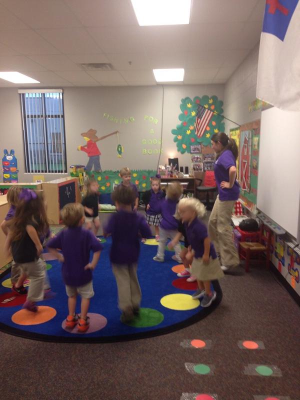 TCA_Lions's tweet image. Miss Audrey and Miss Becky easily show that learning is fun! #LearningIsActive #LittleLions