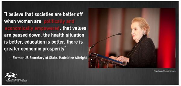 .<a href="/madeleine/">Madeleine Albright</a> was the 1st female US Secretary of State-- an inspiration to female leaders worldwide!