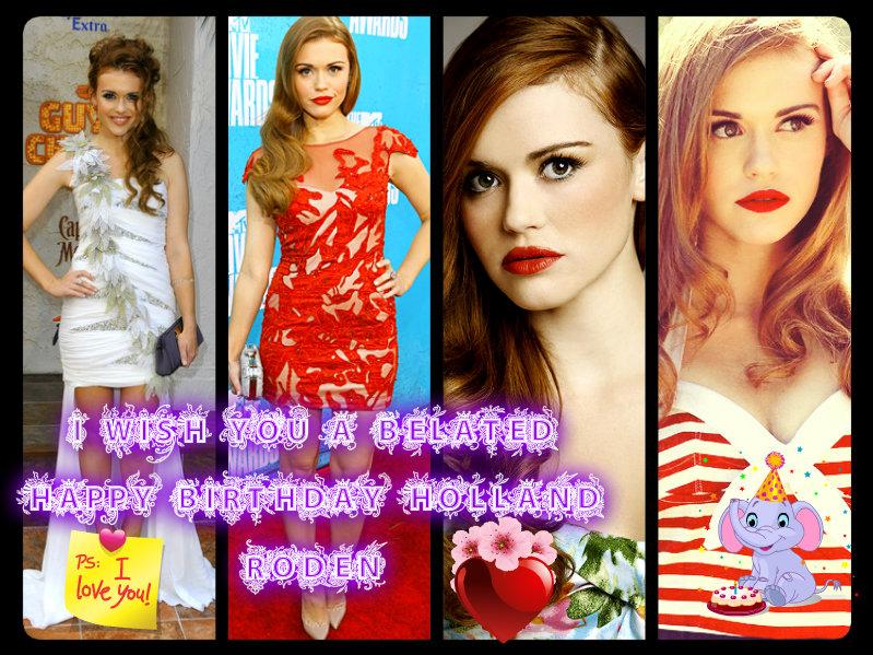 Happy Happy Birthday Holland Roden My favorite cast member Lydia Martin The Banshee!!  