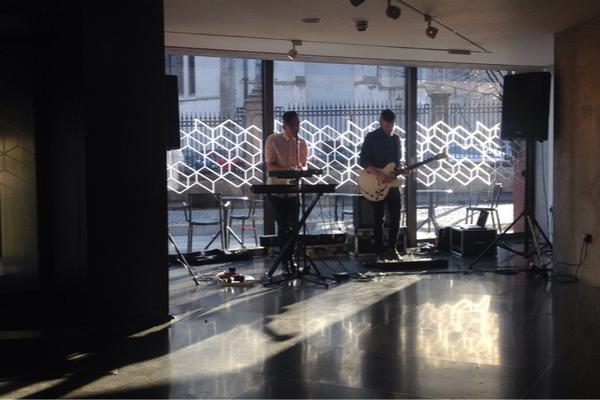 eoin_dara's tweet photo. Perfect end to the day with a late afternoon gig from @OhVolcano in the building as part of #MADE2014 @TheMACBelfast http://t.co/9Eg1Kg3Jpi