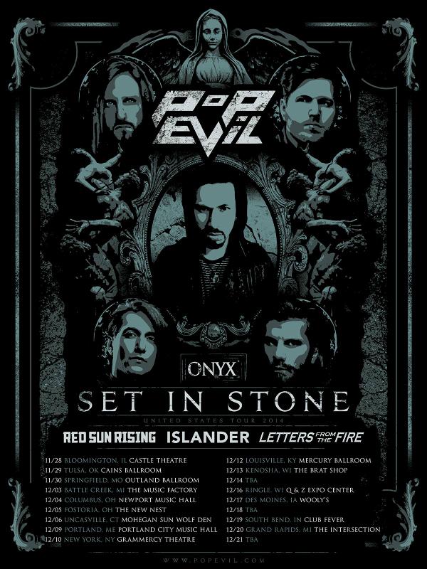 .<a href="/PopEvil/">Pop Evil</a> announces new tour with #RedSunRising, #islander, and <a href="/LFTFmusic/">LettersFromTheFire</a>!