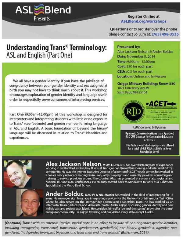 ASLBlend's tweet image. Check out this brand new 2 part workshop on Nov 8th! We&apos;re so excited!