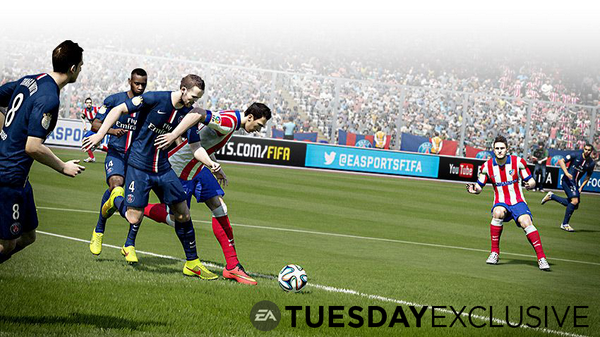 EA's tweet image. Missed out on #FIFA15 Ultimate Edition? RT this tweet for a chance to score a code on PC! #EATuesdayExclusive
