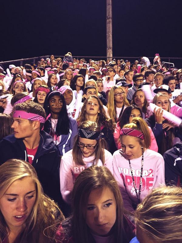 GBSection's tweet photo. More great pics from last Friday's Pink Out football game! #GBSection #TheDZone #SSS ๐พ๐ http://t.co/ehgqMcNBv8