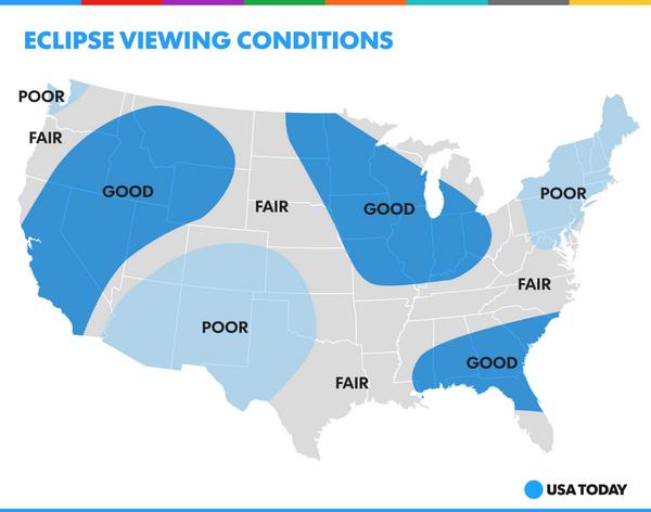 What weather conditions will look like for viewing the "blood" moon Wednesday morning: usat.ly/1uxyv0G