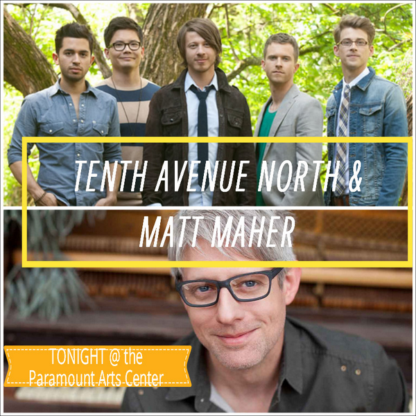 Liberty_Teens's tweet image. TONIGHT: @tenthavenorth &amp;amp; @mattmahermusic at the #ParamountArtsCenter. Still some great seats left. #SupportCh...