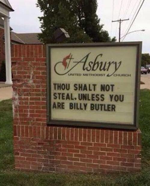Bethalma7's tweet photo. Thou shall not.. #exceptions @royals @BillyButlerKC http://t.co/qf3w4pB9SO