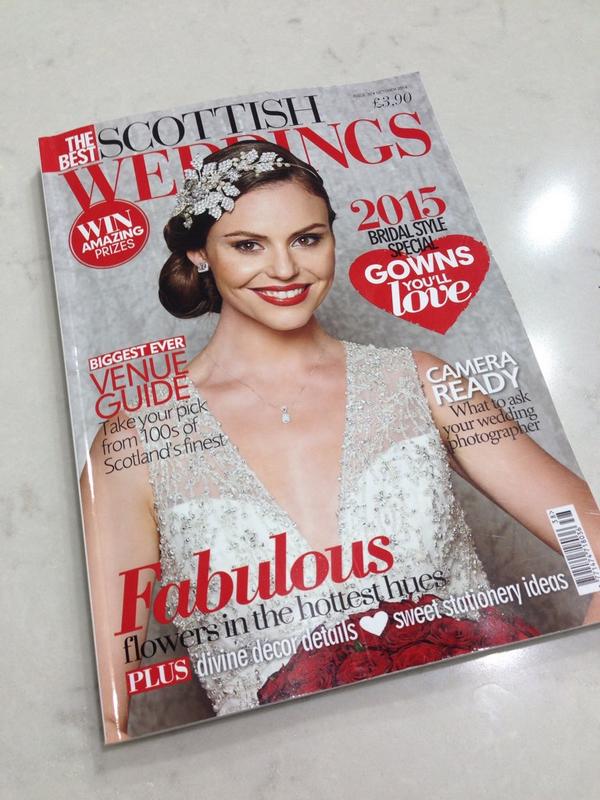 Who's on the front of Best Scottish Magazine? WE ARE!! 😊 #frontcover #BSW #weddingdress