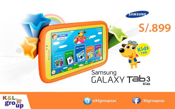 klgroupsac's tweet image. La Galaxy Tab 3 Kids incorpora ejercicios educativos, didácticos juegos, ebooks infantiles y videos!Sólo en K&amp;amp;L Group
