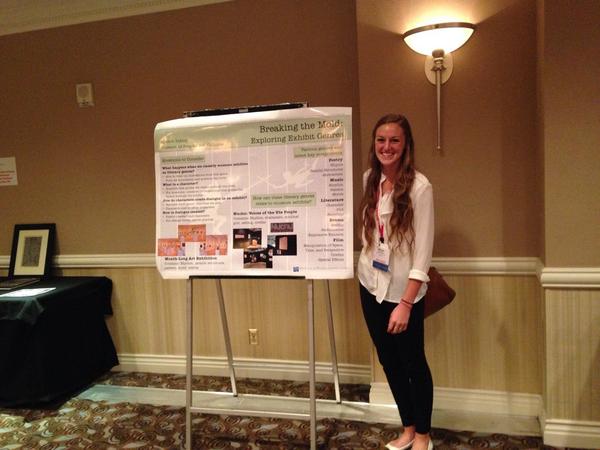 LorieMillward's tweet photo. #wma2014 #utahmuseums Way to represent great Utah student work Jessica and Ally! http://t.co/cKP98lcO3C