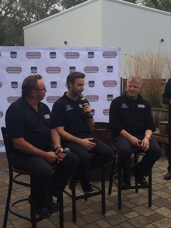 IndyCar's tweet image. It's official! @Hinchtown joins @SPMIndyCar. #IndyCar
