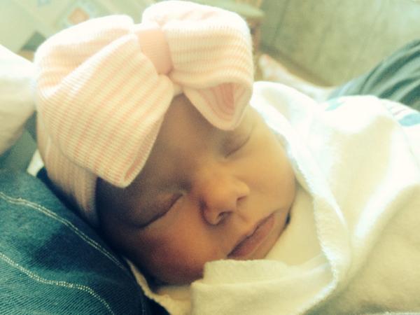 christomlin's tweet photo. Lauren and I welcome the birth of our second child. Our daughter Madison Tomlin..."gift of God" http://t.co/8u67A7ONUw