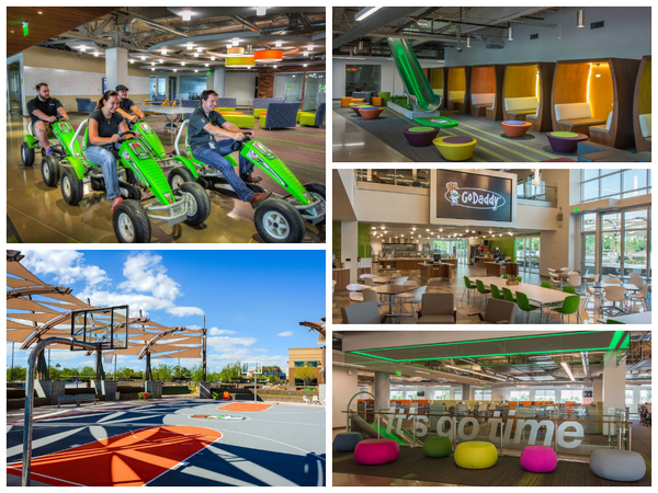 AZTechBeat's tweet photo. .@GoDaddy's CEO @Blakei unveils their new #GoDaddyTechCenter #smallbiz #AZTech http://t.co/ZXGTktR4D9 http://t.co/U8J1KT0657