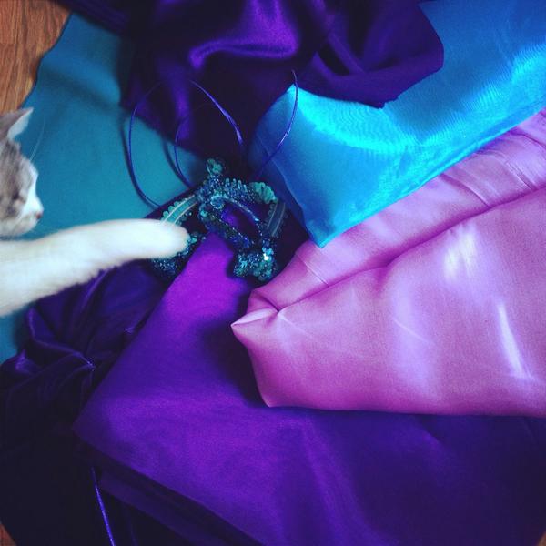 EvaAngel86's tweet photo. Soon to be costume improvements!! Plus cat "help".... Such is every day of my life😉 http://t.co/3gkDsMUGOd