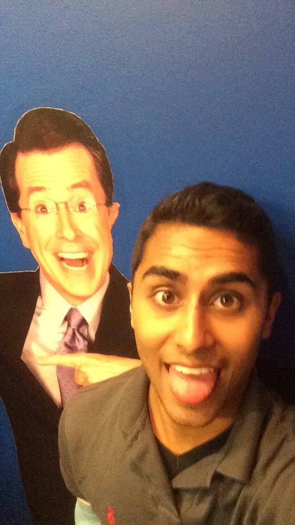 doctorofteeth's tweet photo. #ColbertAudience #excited http://t.co/g7w2IZK0QG