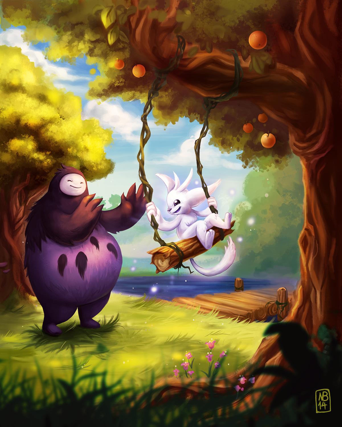 В Steam состоялся релиз игры "Ori and The Blind Forest" .