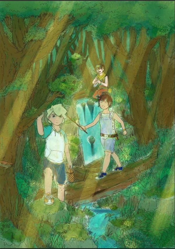 PepperTJenkins's tweet photo. #wip #penciltopapertopepper in the forest, above a river under the tree with some ray of light! #amazingtitle http://t.co/5LiDz4wg1v