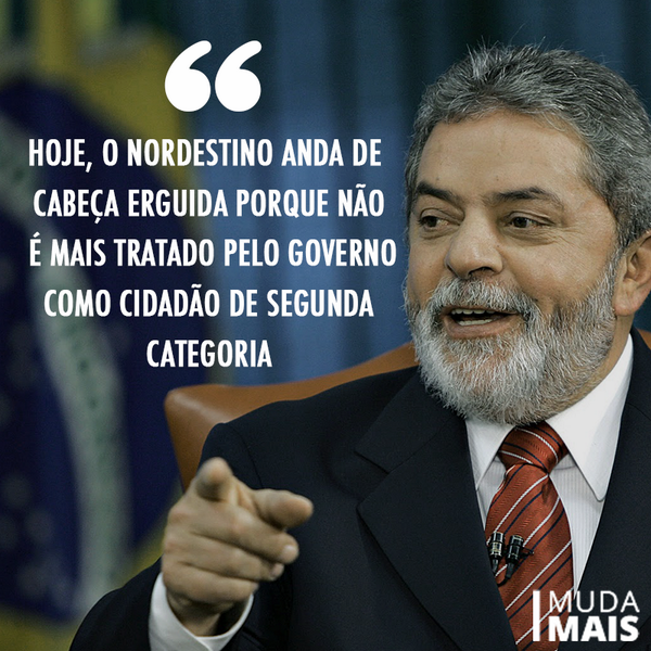 MudaMais's tweet photo. "Hoje, o nordestino não é mais visto como cidadão de segunda classe" - @LulaPeloBrasil  #MenosODIOmaisNordeste http://t.co/G7XQn1uERD