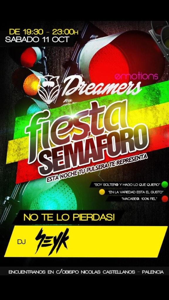 albaags's tweet photo. FIESTA SEMÁFORO en @DreamersEmotion NO TE LO PIERDAS! SÁBADO 11 OCT! PÍDEME PASES! http://t.co/v8tJOlwid9