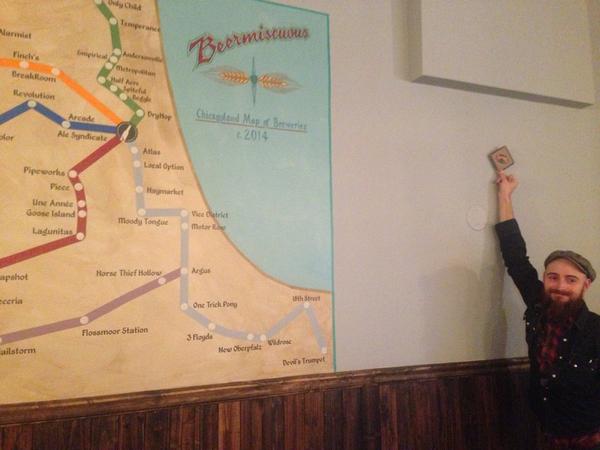 hank_olsen's tweet image. @Beermiscuous with @AddisonAshbaugh literally putting @foundersbrewing on the map #brewedfor Chicago