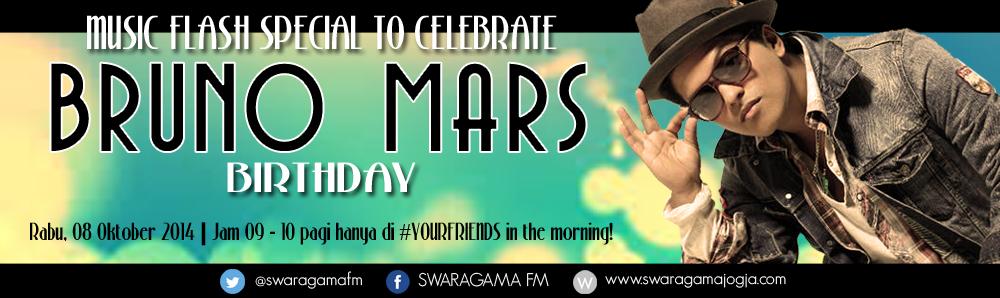 Happy birthday \o/ Pagi ini ada Special Bruno Mars lho. Stay tuned yaa!  