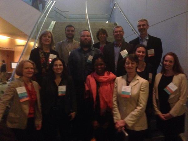HSPHCenterWork's tweet photo. The whole contingent after a very busy but successful day of presentations! #TWH2014 @NIOSH_TWH http://t.co/2iPRRQmkbj