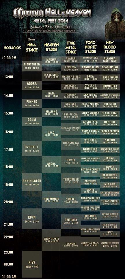Set times for #hhfest have been posted. Headlining the new blood stage at 10:20. <a href="/UnleashArchers/">Unleash The Archers</a>