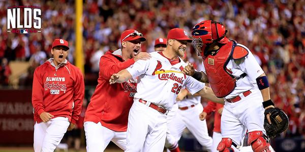 MLB's tweet image. The @Cardinals and the #NLCS – it’s automatic: atmlb.com/1xn6isR @USArmy #CLINCHTOBER