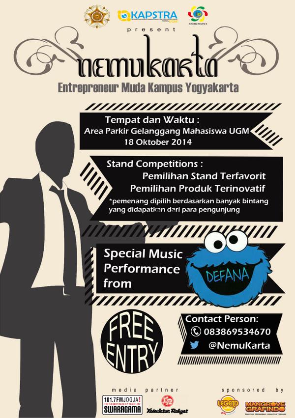 <a href="/KG_UMY13/">KEDOKTERAN GIGI UMY</a>  #Bazaar wirausaha @NemuKarta | 18 Okt 2014 | at Parking Area Gelanggang UGM | CP : 083869534670