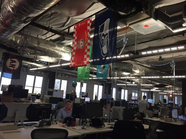 Spotted: <a href="/LFC/">Liverpool FC</a> flag at <a href="/facebook/">Facebook</a> HQ