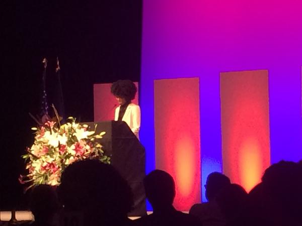 PCRIhome's tweet photo. So proud to see Amber of @ConsciousCoils speaking at the @ULPDX #equalopportunity dinner. We miss working w/her tho! http://t.co/QNrHiqw1Yv