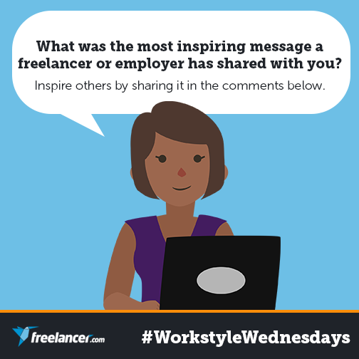 freelancer's tweet photo. #WorkstyleWednesday #SoundOff asks: http://t.co/6yZJ1t3qLp