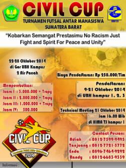 Civil futsal cup <a href="/beritabunghatta/">UniversitasBungHatta</a> <a href="/Qsbunghatta/">QS Bung Hatta</a> <a href="/_Bung_Hatta/">Kaum Bung Hatta</a> <a href="/Ars_UBH/">Arsitektur UBH</a> <a href="/BEMMFPIK_UBH/">BEMM FPIK UBH</a>