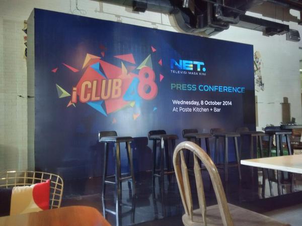 BedaFamiglia's tweet photo. Hai~ Saya dan #MinHah lagi di bilangan kuningan, nih. Ada press conference untuk acara JKT48 yang baru. :)) #TSBeda http://t.co/b65l55FQll