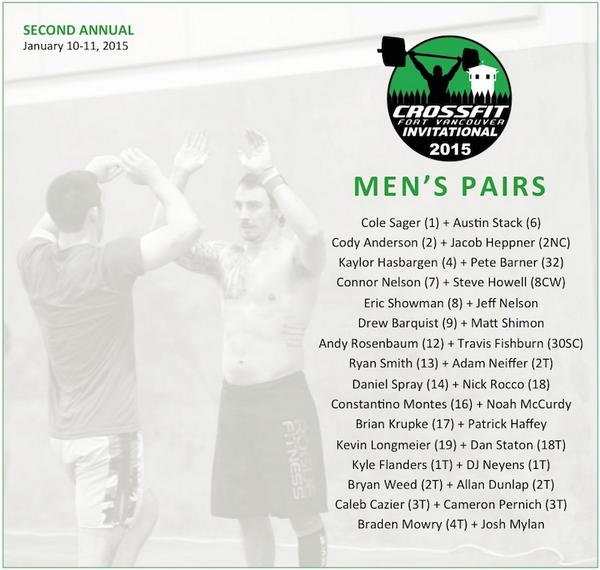 Back in Jan '15 are <a href="/colesager35/">Cole Sager</a> + <a href="/StackAustin/">Austin Stack</a> vs. #CodyAnderson + <a href="/drhepper/">Jacob Heppner</a> and 14 more pairs. #CFFortVancouver