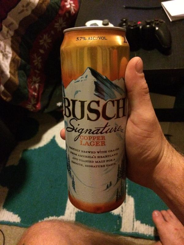 Veshnego's tweet photo. @ColdBuschBeer  Never seen this before.... Hope you won't disappoint! http://t.co/sNqJL8znJk