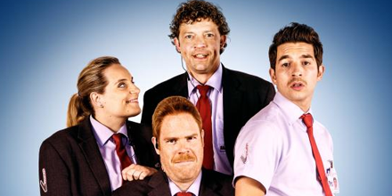 VTM's tweet image. Groot muzieknieuws! Het #SafetyFirst-team lanceerde net hun eigen single 'We Are Security'! vtm.be/safety-first/o…