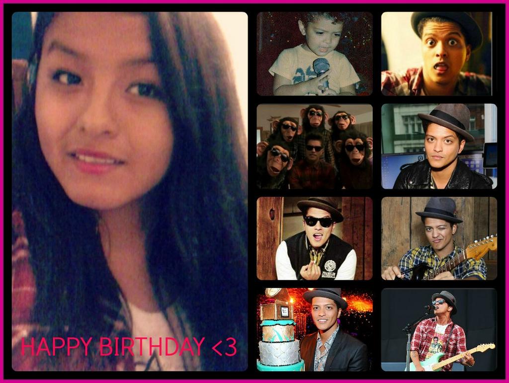  HAPPY BIRTHDAY <3 I LOVE BRUNO MARS tu eres mi idolo y siempre lo seras <3 