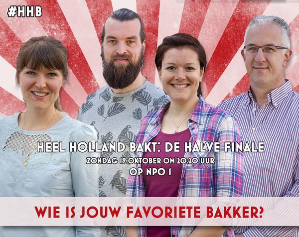heelhollandbakt's tweet photo. Zondag is het tijd voor de halve finale van #HHB! Wie is jouw favoriet? #Menno, #Anouk, #Jacques of #Beth? http://t.co/bwWbY7LqJ5