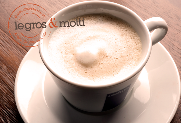 It's not a Cappuccino, unless it's a Lavazza Cappuccino. Now serving at Legros and Motti.